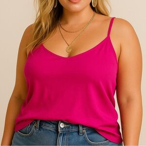 Beautiful Lane Bryant Pink Cotton Cami – Plus Size 26/28